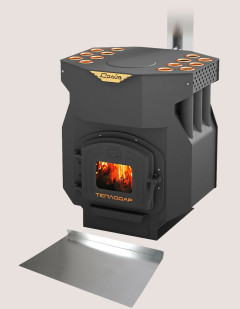 Отопительная печь ТОП-драйв-150 и Лист предтопочный - Теплодар